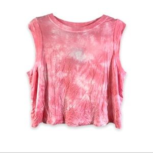 Joylab NWT Tie dye crop top small pink